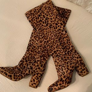 Gianni Bini Jaguar Print Tall Boots
